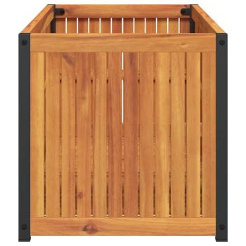 Pflanzkübel 110x45x44 cm Massivholz Akazie und Stahl