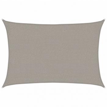 Sonnensegel 160 g/m² Rechteckig Hellgrau 2x3 m HDPE
