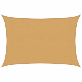 Sonnensegel 160 g/m² Rechteckig Sandfarben 3x4 m HDPE