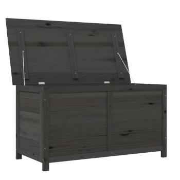 Outdoor-Kissenbox Anthrazit 100x50x56 cm Massivholz Tanne