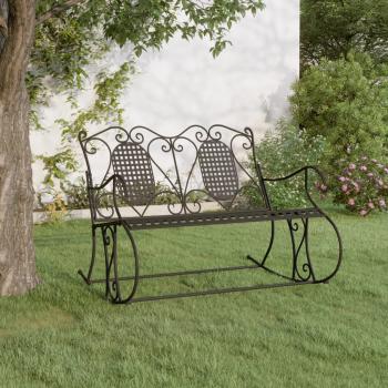 ARDEBO.de - Schaukelbank 2-Sitzer 113 cm Schwarz Stahl