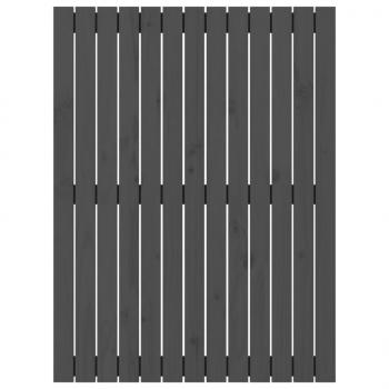 Wand-Kopfteil Grau 82,5x3x110 cm Massivholz Kiefer