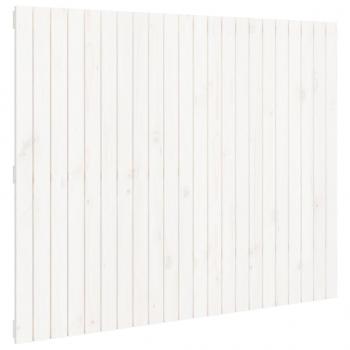 Wand-Kopfteil Weiß 140x3x110 cm Massivholz Kiefer