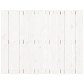 Wand-Kopfteil Weiß 140x3x110 cm Massivholz Kiefer