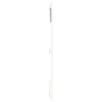 Wand-Kopfteil Weiß 140x3x110 cm Massivholz Kiefer