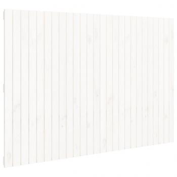 Wand-Kopfteil Weiß 166x3x110 cm Massivholz Kiefer