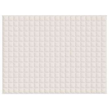 Gewichtsdecke Hellcreme 152x203 cm 11 kg Stoff