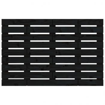 Wand-Kopfteil Schwarz 96x3x63 cm Massivholz Kiefer
