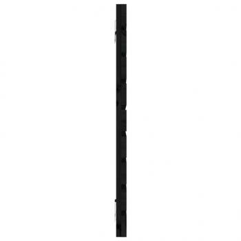Wand-Kopfteil Schwarz 146x3x63 cm Massivholz Kiefer