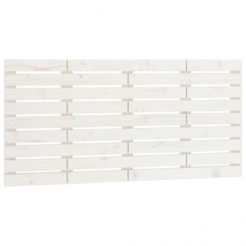 Wand-Kopfteil Weiß 141x3x63 cm Massivholz Kiefer