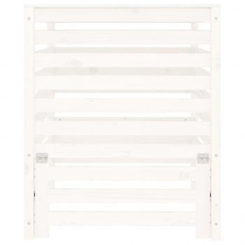 Komposter Weiß 82,5x82,5x99,5 cm Massivholz Kiefer