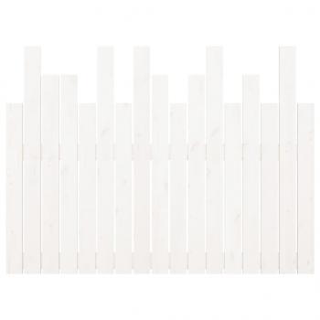 Wand-Kopfteil Weiß 108x3x80 cm Massivholz Kiefer