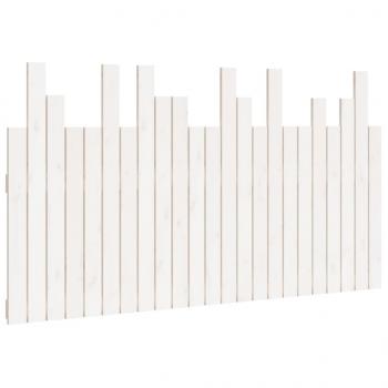 Wand-Kopfteil Weiß 146,5x3x80 cm Massivholz Kiefer