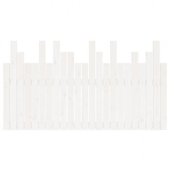 Wand-Kopfteil Weiß 146,5x3x80 cm Massivholz Kiefer