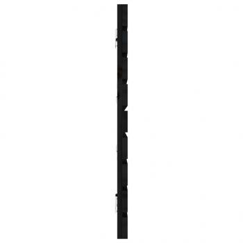 Wand-Kopfteil Schwarz 166x3x63 cm Massivholz Kiefer