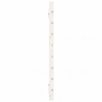 Wand-Kopfteil Weiß 146x3x63 cm Massivholz Kiefer