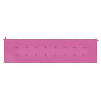 Gartenbank-Auflage Rosa 200x50x3 cm Stoff