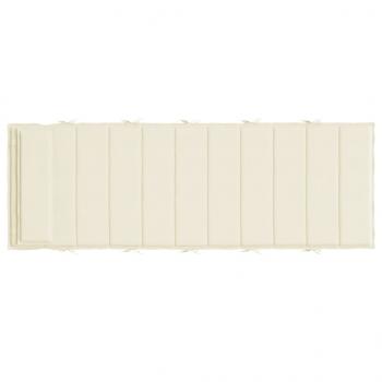 Sonnenliegen-Auflage Creme 180x60x3 cm Oxford-Gewebe