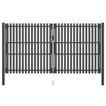 ARDEBO.de - Gartentor Stahl 4x2,5 m Anthrazit