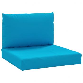 Palettenkissen 2-tlg. Hellblau Oxford-Gewebe