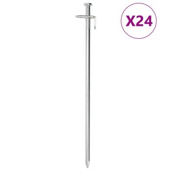 ARDEBO.de - Zeltheringe 24 Stk. 30 cm 8 mm Verzinkter Stahl