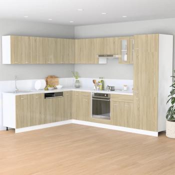 Schubunterschrank Sonoma-Eiche 40x46x81,5 cm Holzwerkstoff