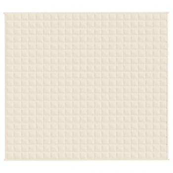 Gewichtsdecke Hellcreme 200x220 cm 13 kg Stoff