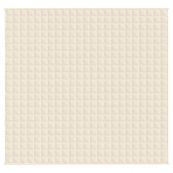 Gewichtsdecke Hellcreme 220x240 cm 11 kg Stoff