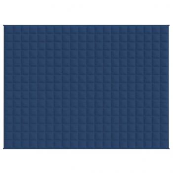 Gewichtsdecke Blau 152x203 cm 7 kg Stoff