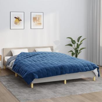 ARDEBO.de - Gewichtsdecke Blau 220x230 cm 15 kg Stoff