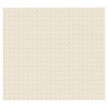 Gewichtsdecke Hellcreme 200x230 cm 13 kg Stoff