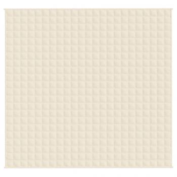 Gewichtsdecke Hellcreme 220x230 cm 15 kg Stoff