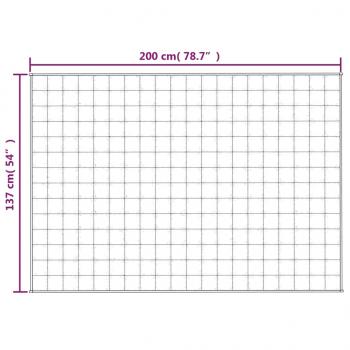 Gewichtsdecke Blau 137x200 cm 6 kg Stoff