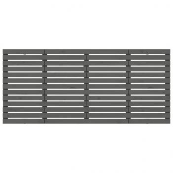 Wand-Kopfteil Grau 206x3x91,5 cm Massivholz Kiefer