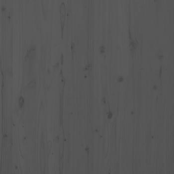 Wand-Kopfteil Grau 206x3x91,5 cm Massivholz Kiefer