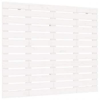 Wand-Kopfteil Weiß 81x3x91,5 cm Massivholz Kiefer