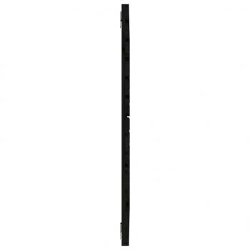 Wand-Kopfteil Schwarz 96x3x91,5 cm Massivholz Kiefer