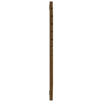 Wand-Kopfteil Honigbraun 126x3x91,5 cm Massivholz Kiefer