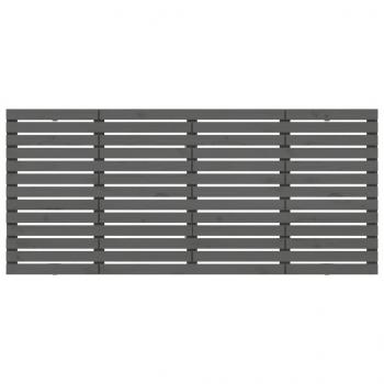 Wand-Kopfteil Grau 166x3x91,5 cm Massivholz Kiefer