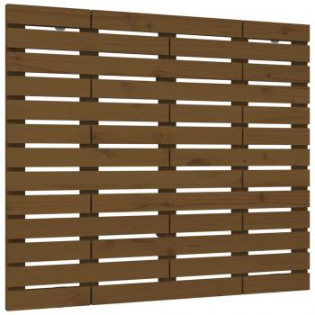 Wand-Kopfteil Honigbraun 106x3x91,5 cm Massivholz Kiefer