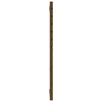 Wand-Kopfteil Honigbraun 206x3x91,5 cm Massivholz Kiefer