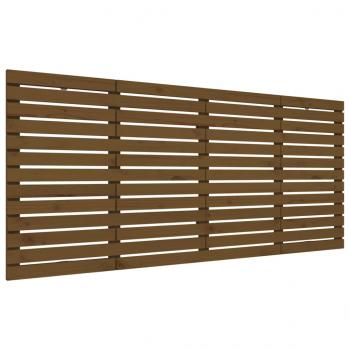 ARDEBO.de - Wand-Kopfteil Honigbraun 156x3x91,5 cm Massivholz Kiefer