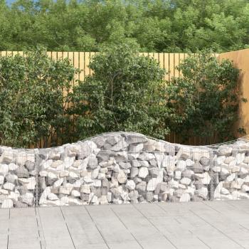 ARDEBO.de - Gabione mit Hochbogen 200x50x60/80 cm Verzinktes Eisen