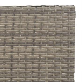 ARDEBO.de - Bistrotisch Klappbar Grau 55x54x71 cm Poly Rattan
