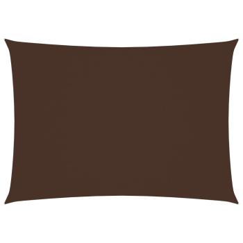 Sonnensegel Oxford-Gewebe Rechteckig 4x6 m Braun