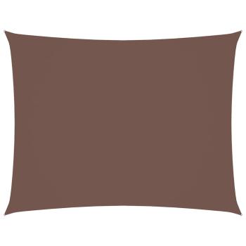 Sonnensegel Oxford-Gewebe Rechteckig 4x6 m Braun