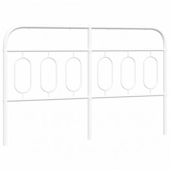 Kopfteil Metall Weiß 140 cm