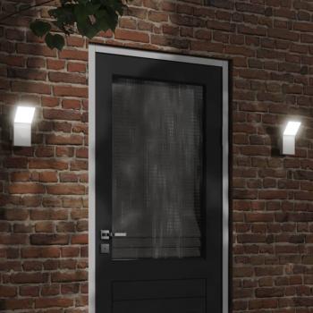 ARDEBO.de - LED-Außenwandleuchte Weiß Aluminiumdruckguss