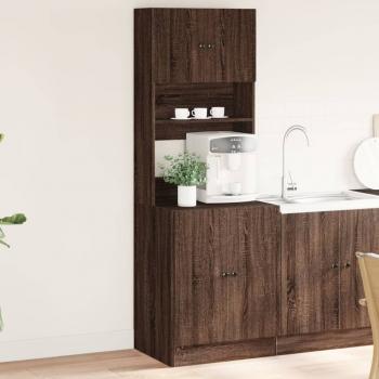 ARDEBO.de - Küchenschrank Braun Eichen-Optik 60x50x180 cm Holzwerkstoff