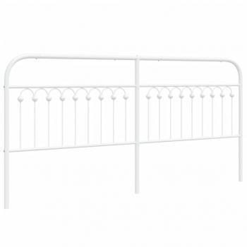 Kopfteil Metall Weiß 193 cm